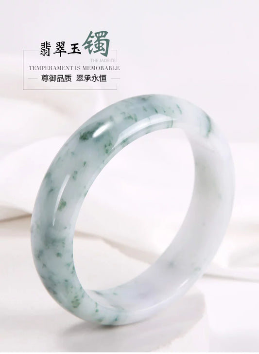 Ice glutinous floating flower A-level bracelet