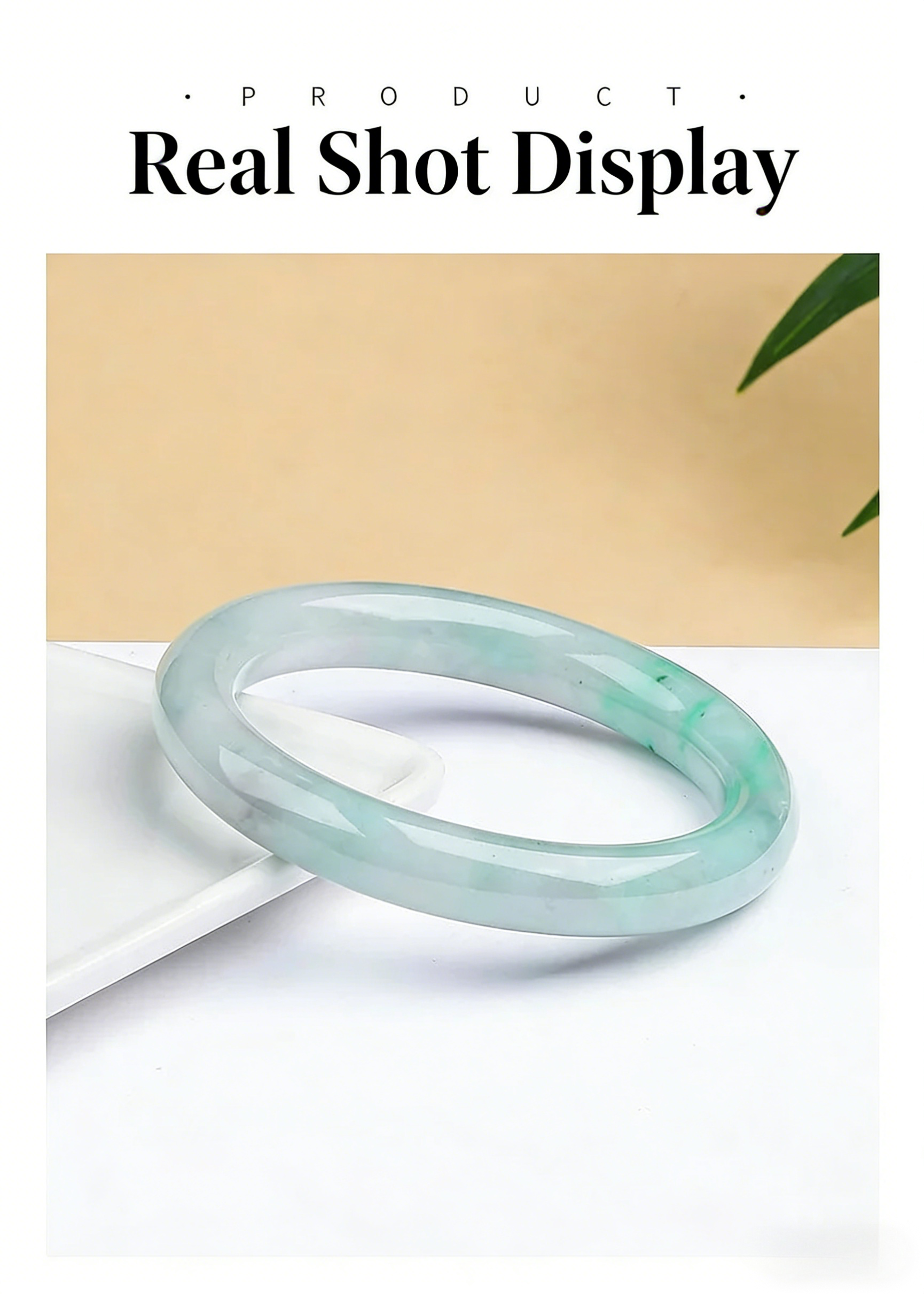 Greenish Floating Green Type A Jadeite Round Bangle