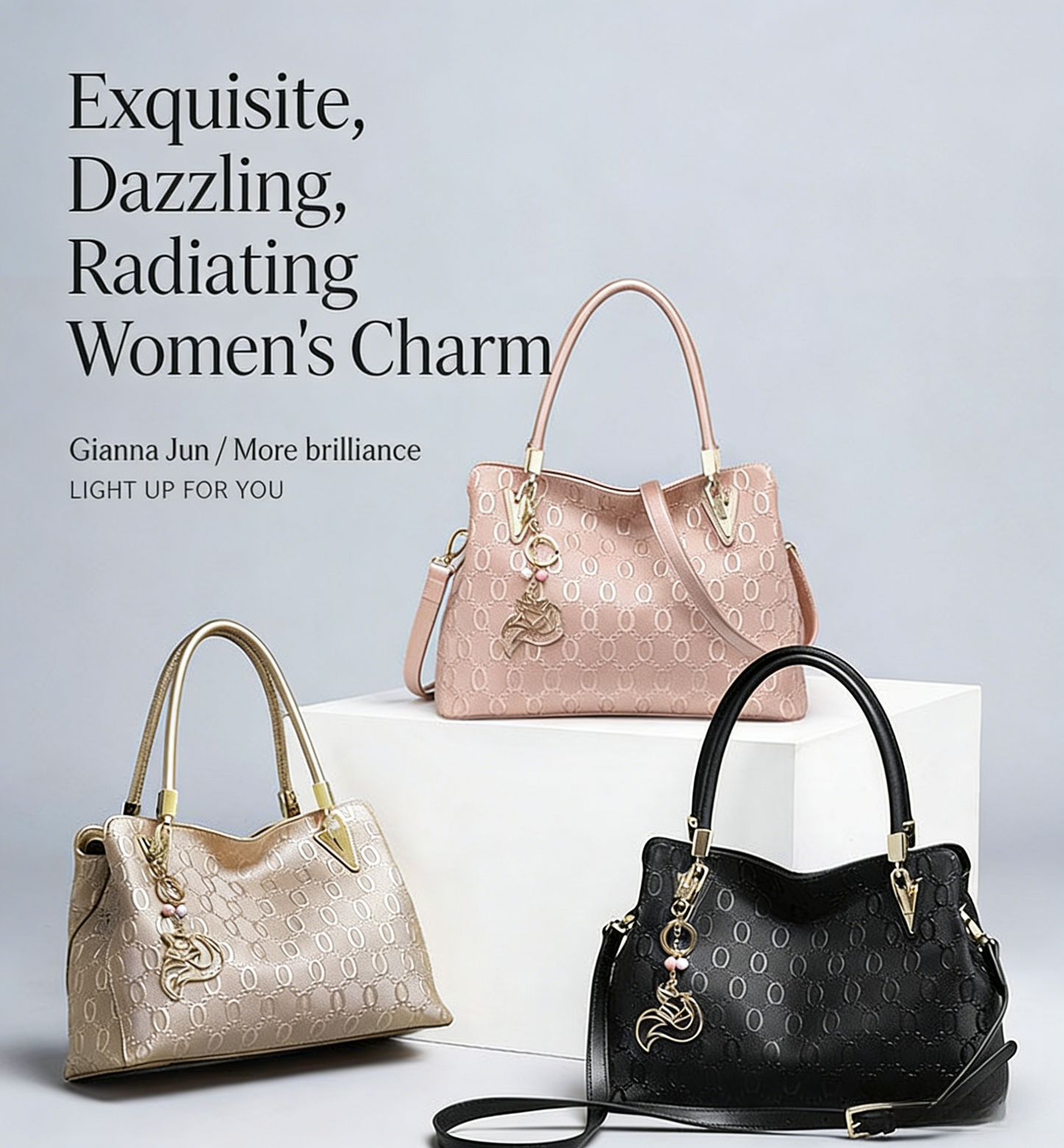 New Xiaoxiangfeng diamond grid chain tote bag