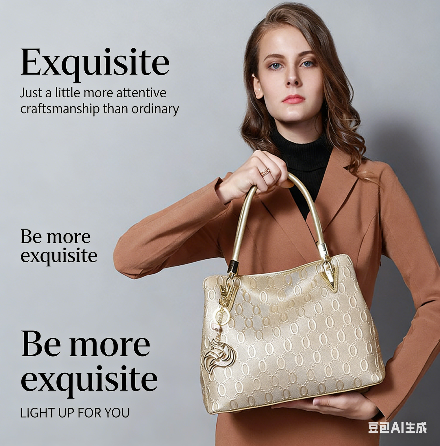 New Xiaoxiangfeng diamond grid chain tote bag