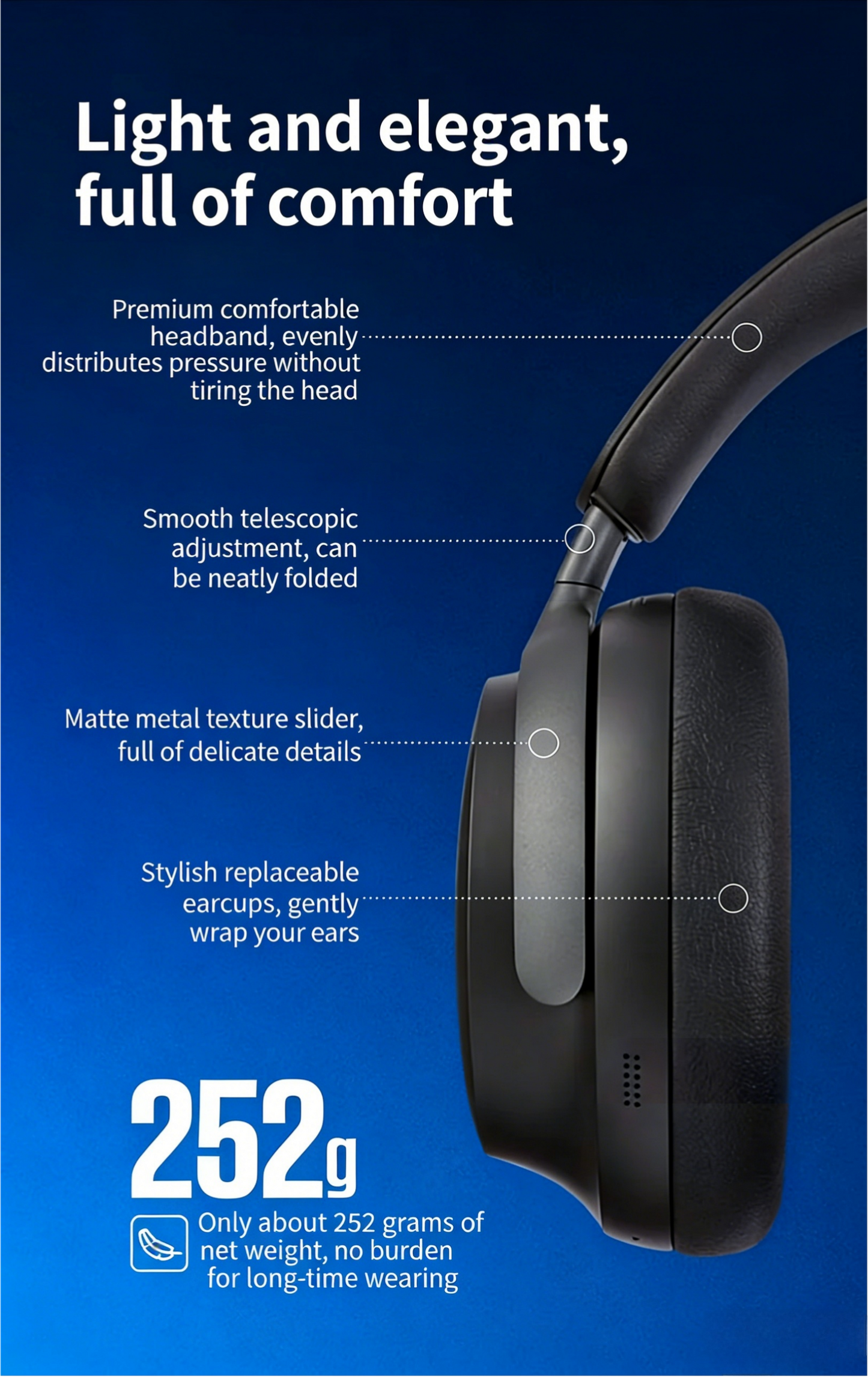 MOMENTUM4 Big Mantou 4th Generation Head-Worn Noise-Cancelling Bluetooth HIFI Earphones