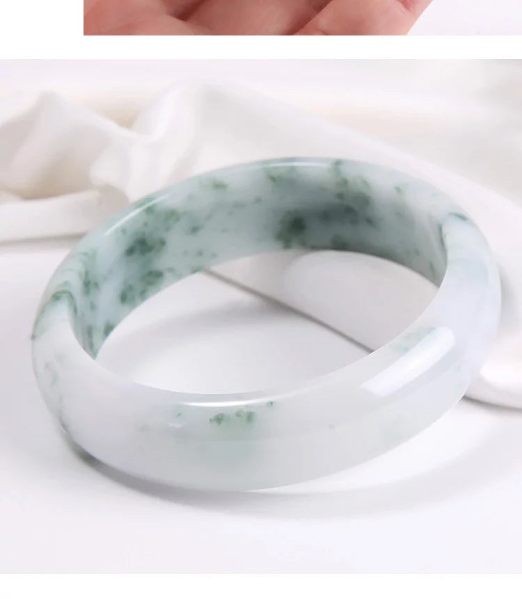 Ice glutinous floating flower A-level bracelet