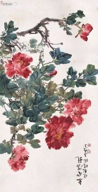 Chinese style living room background decoration painting