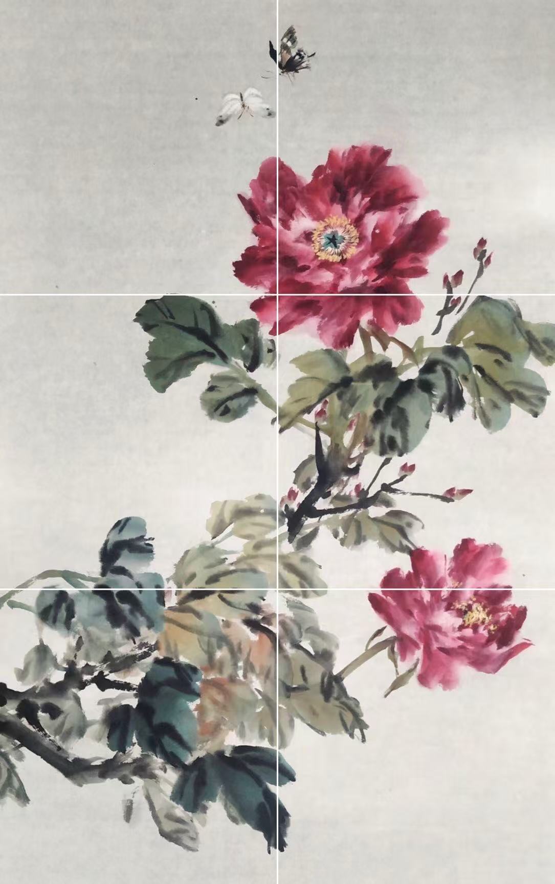 Chinese style living room background decoration painting