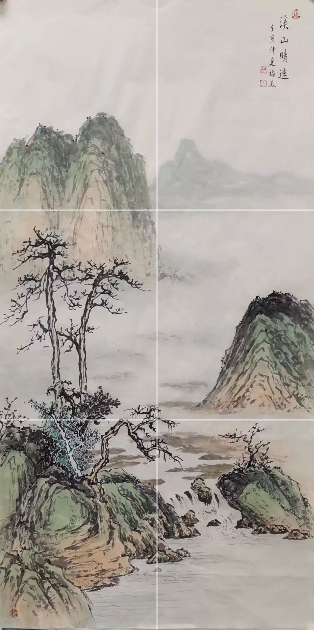 Chinese style living room background decoration painting