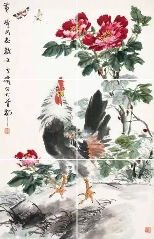 Chinese style living room background decoration painting