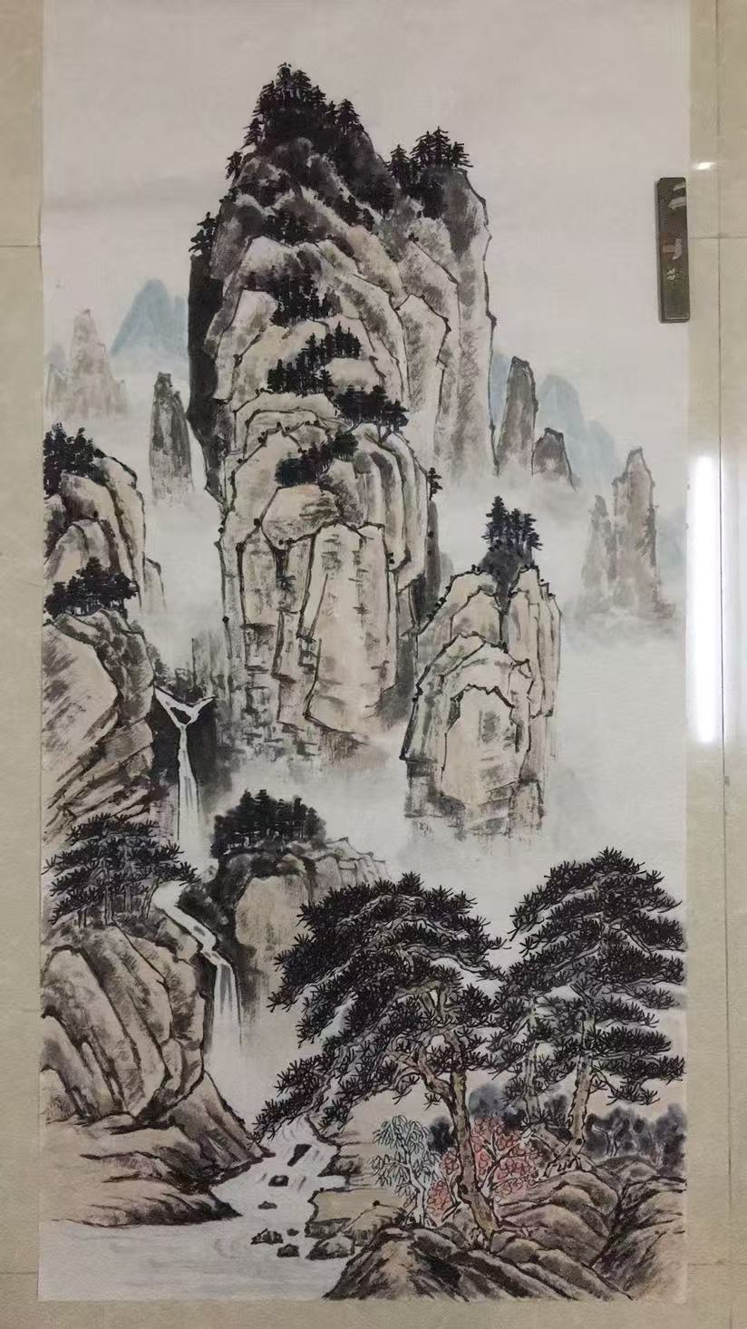 Chinese style living room background decoration painting