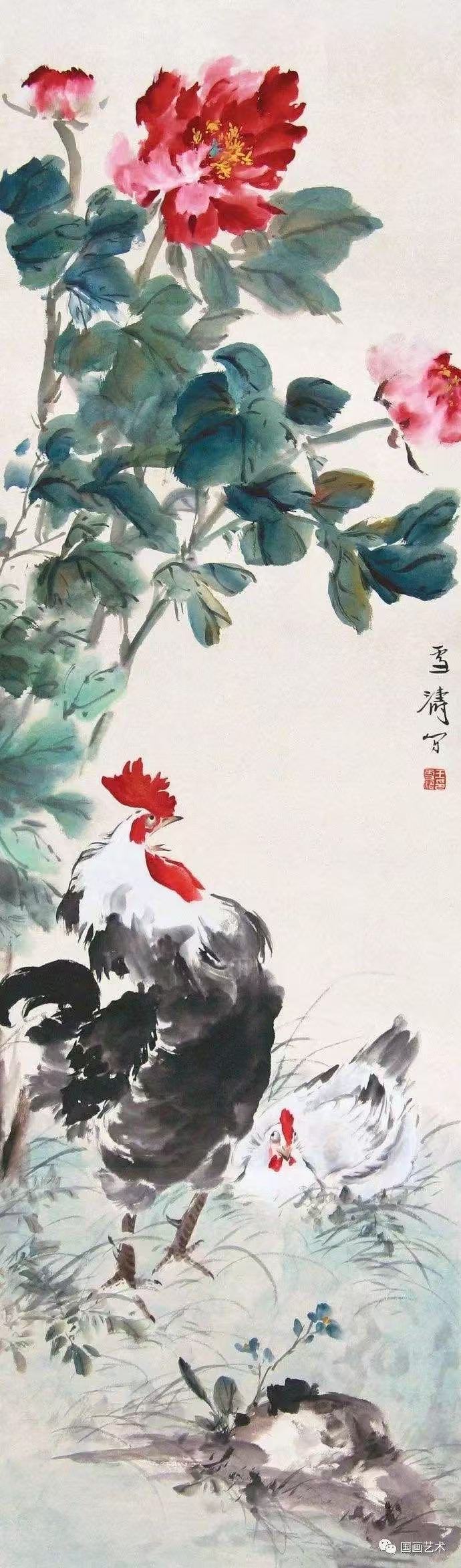 Chinese style living room background decoration painting