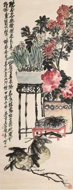 Chinese style living room background decoration painting