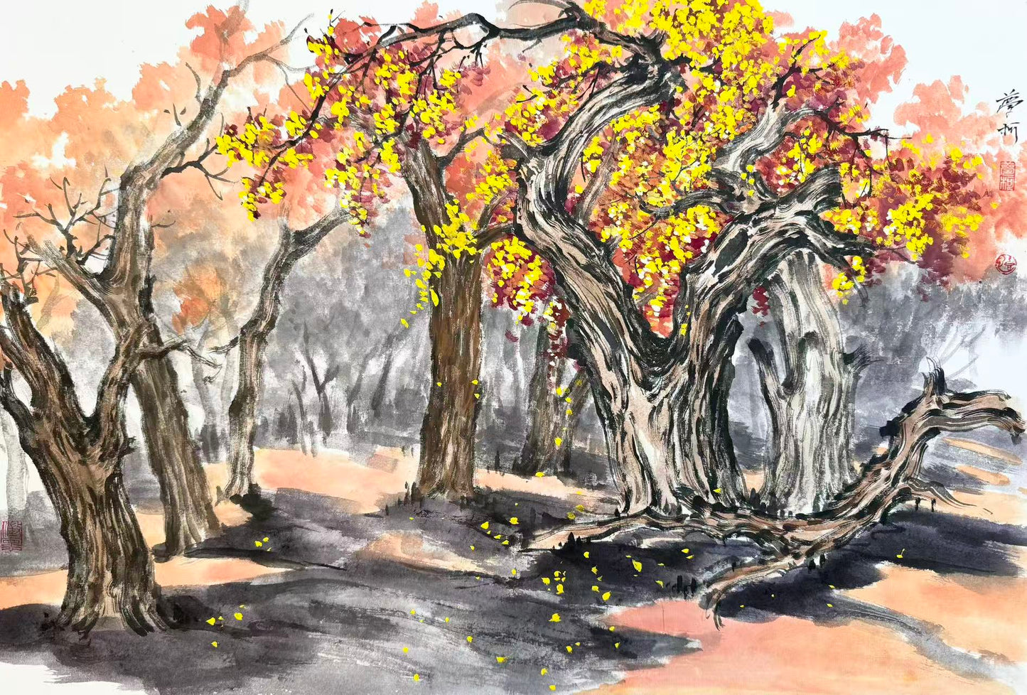 Chinese landscape decorative painting