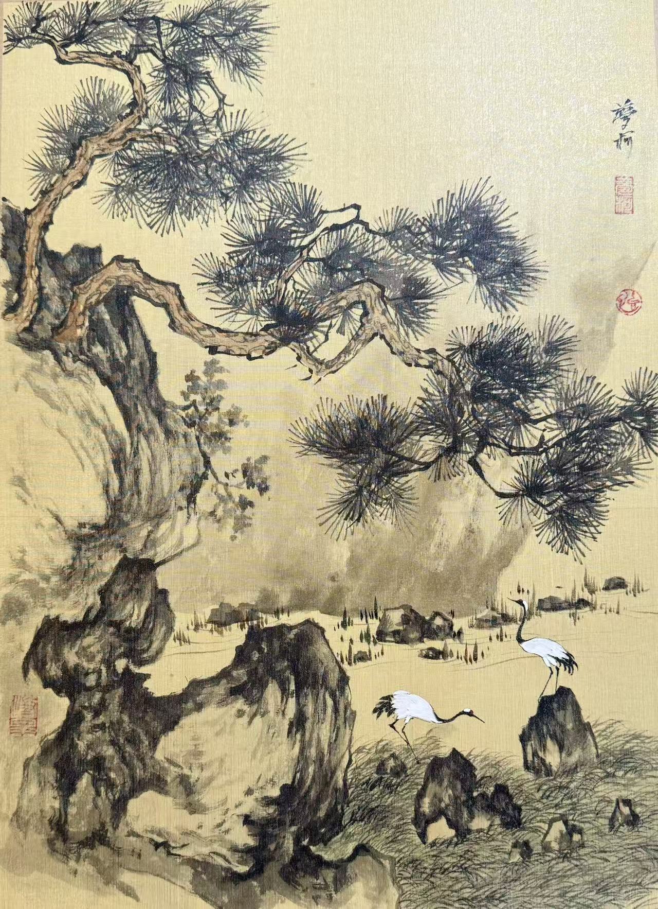Chinese landscape decorative painting
