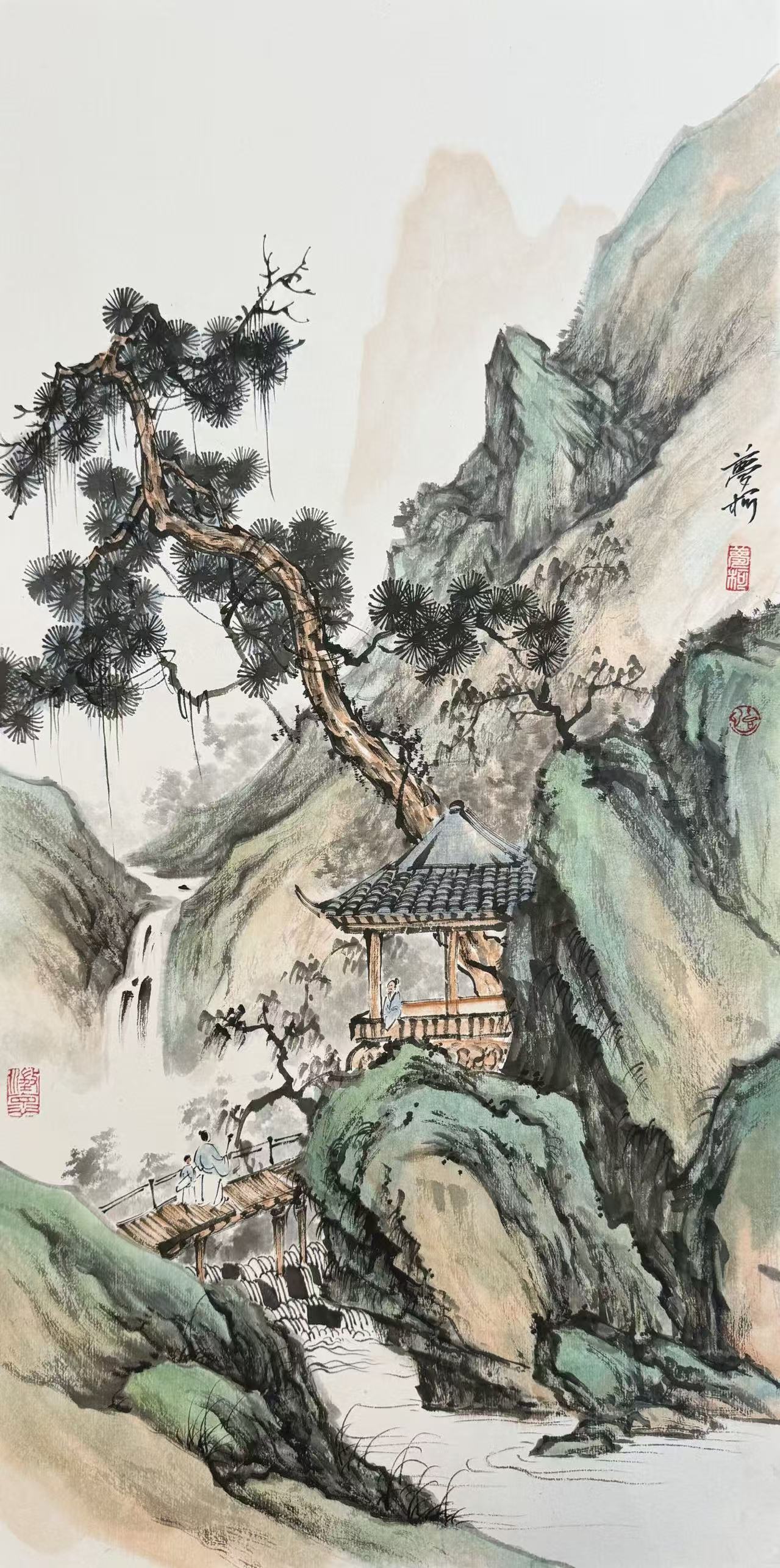 Chinese landscape decorative painting