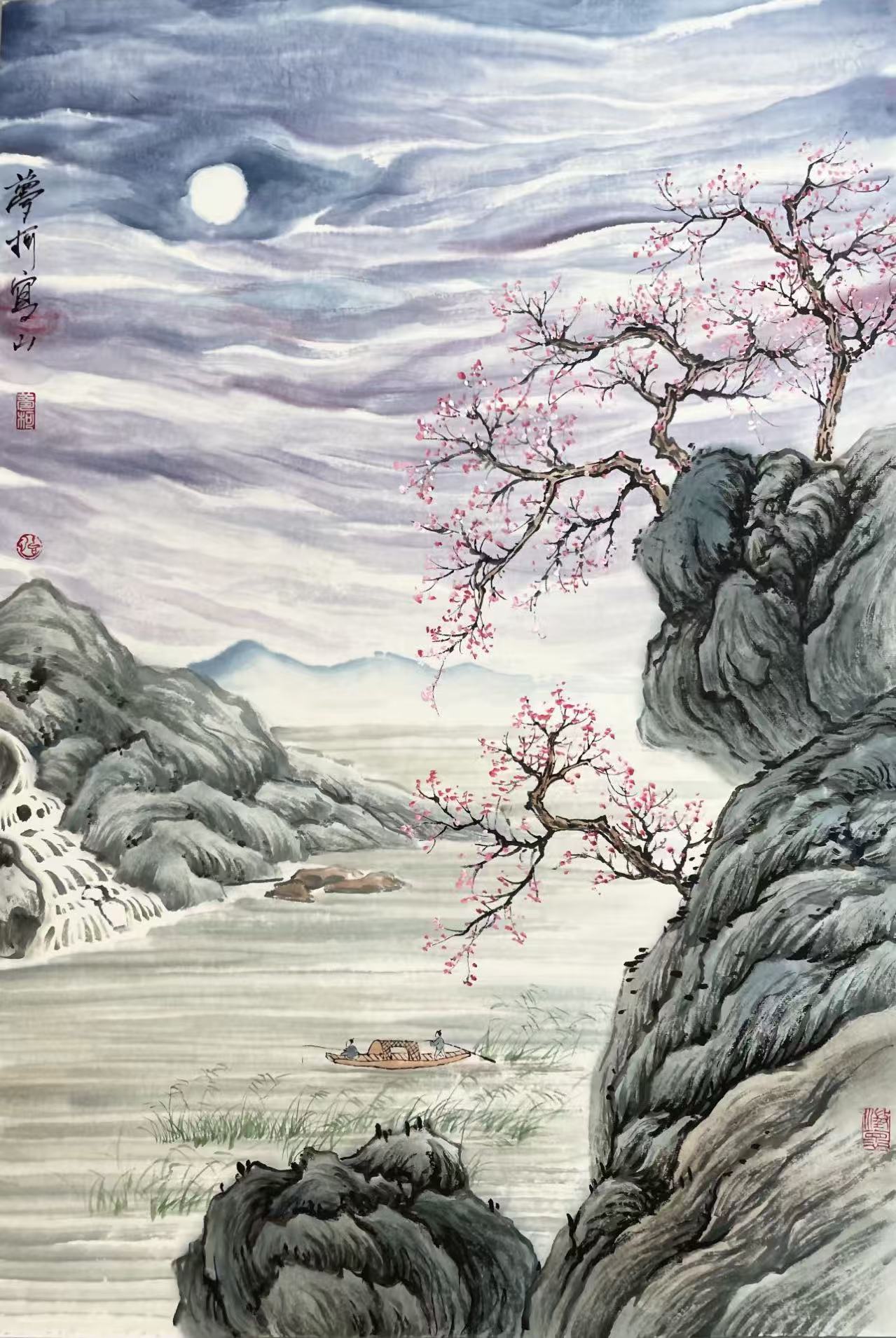 Chinese landscape decorative painting