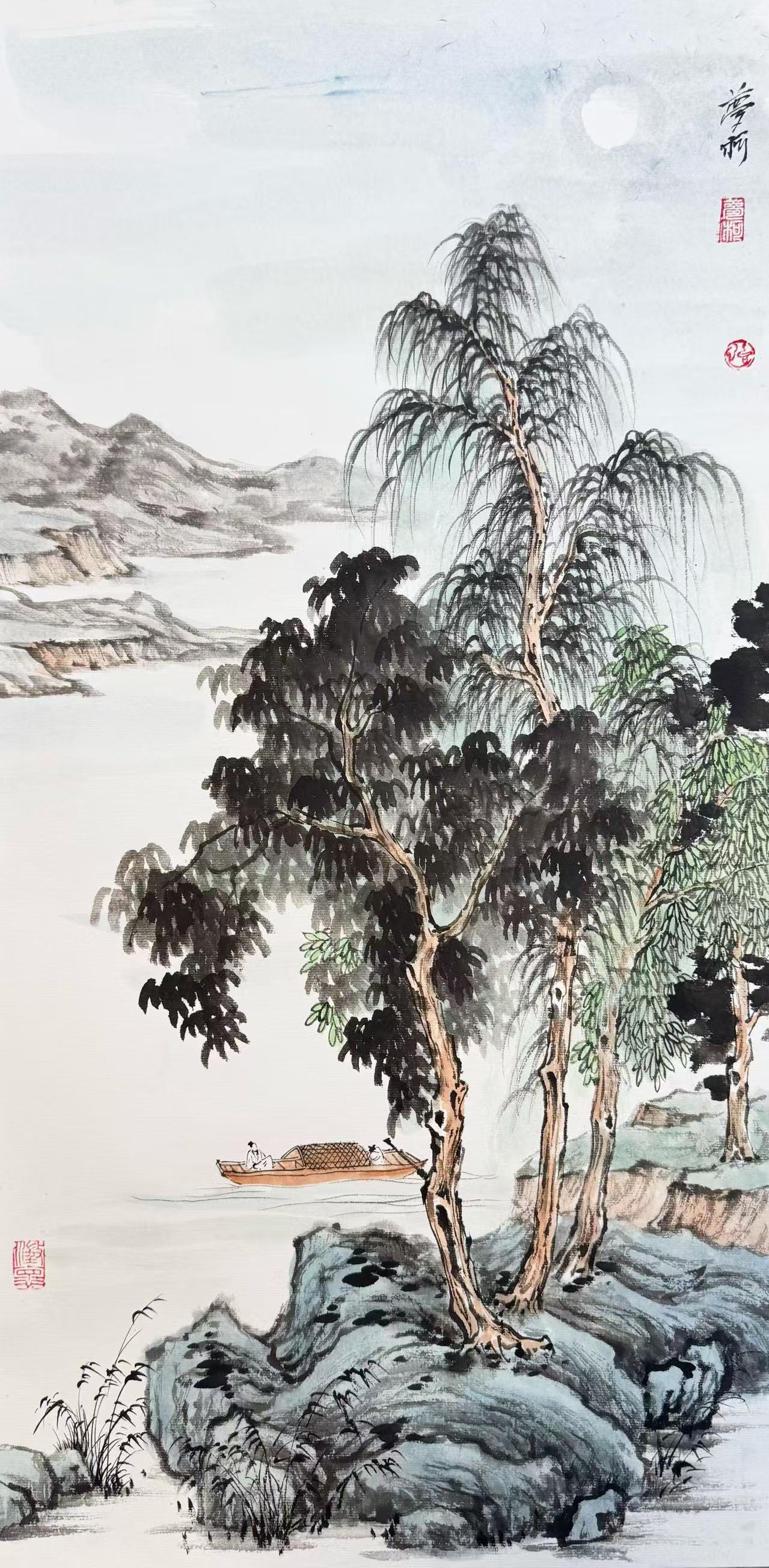 Chinese landscape decorative painting