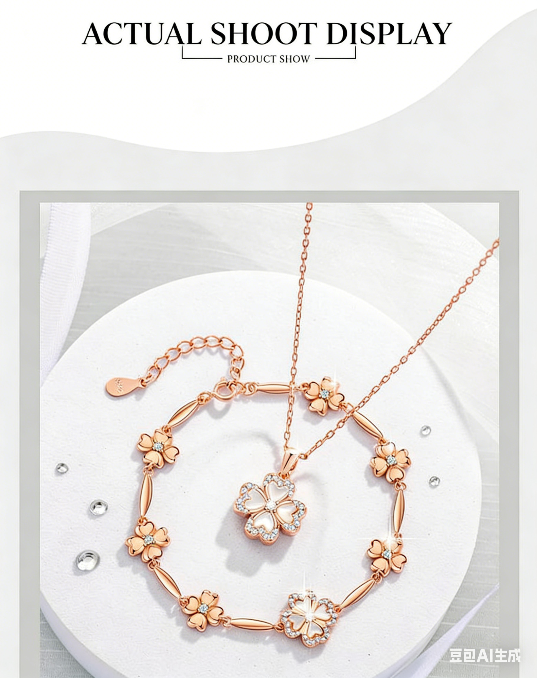 Zircon Bracelet Necklace