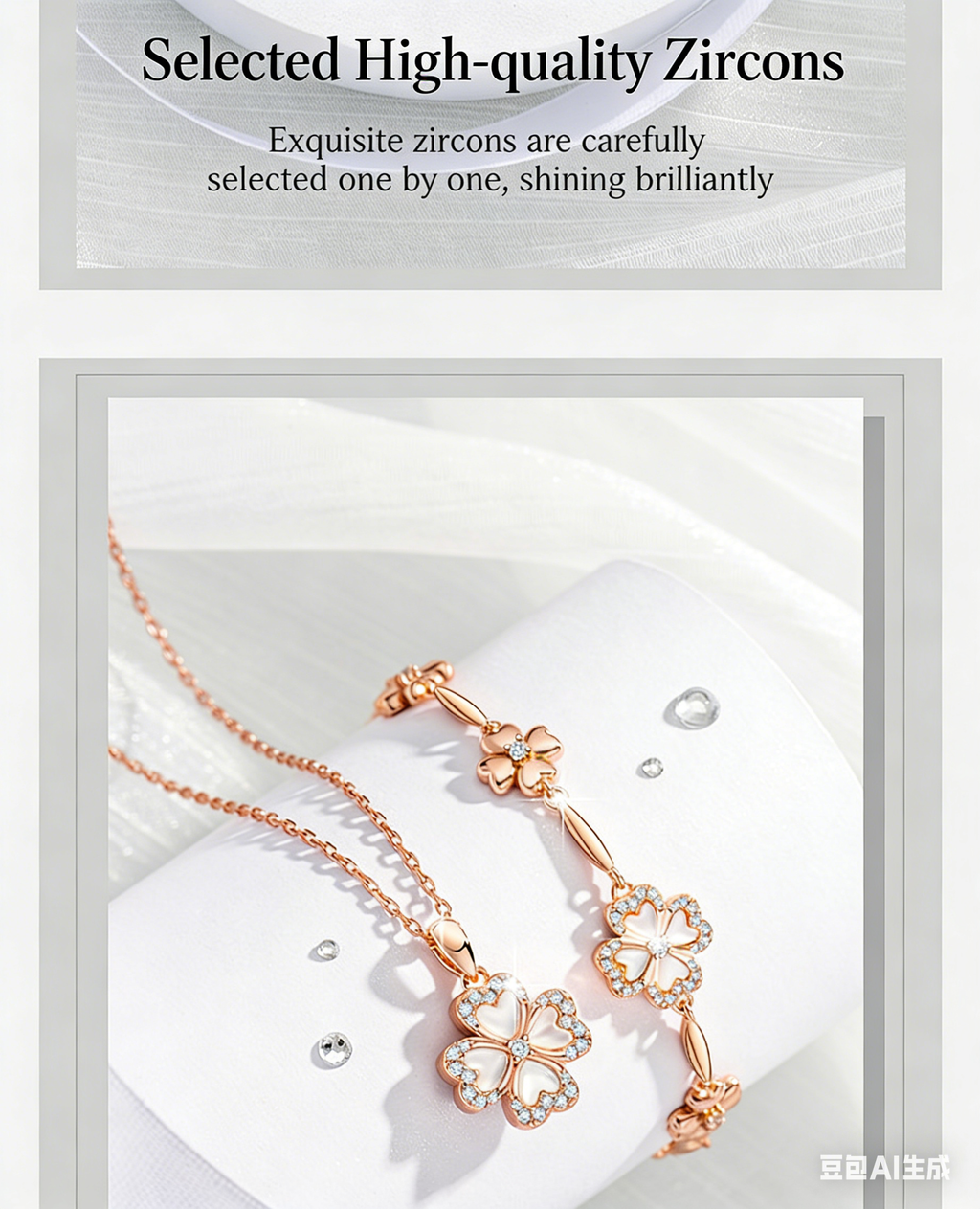Zircon Bracelet Necklace