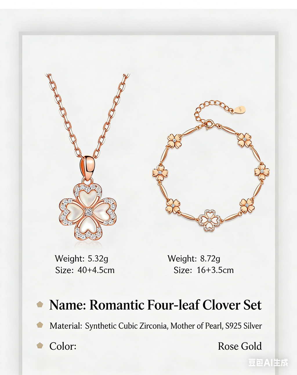 Zircon Bracelet Necklace