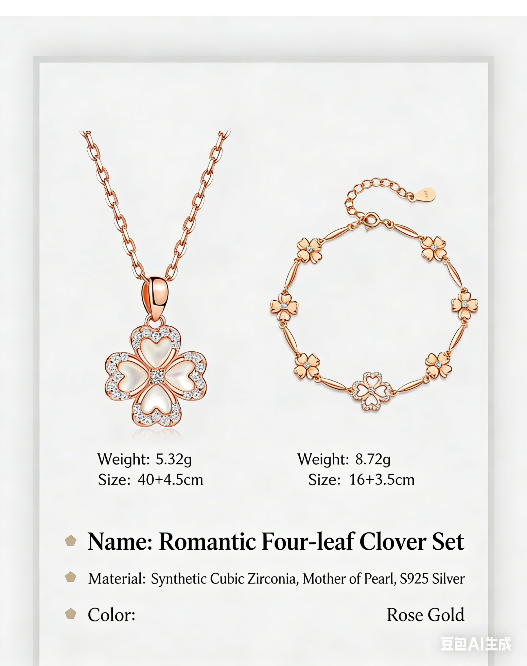 Zircon Bracelet Necklace