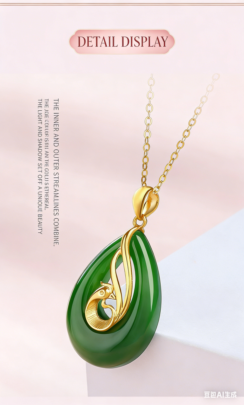 Hotan Jade Gold Pendant