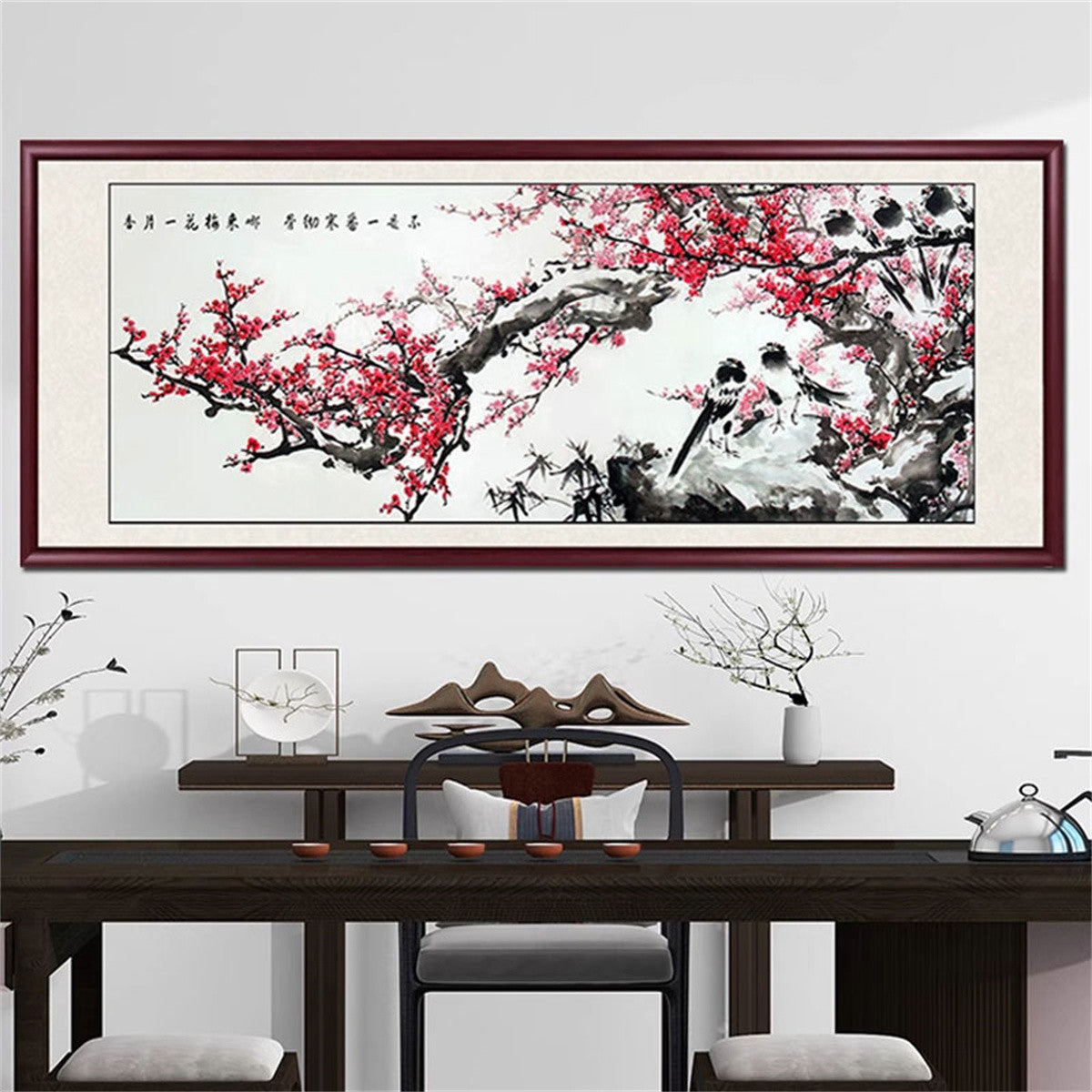 Chinese style living room background decoration painting