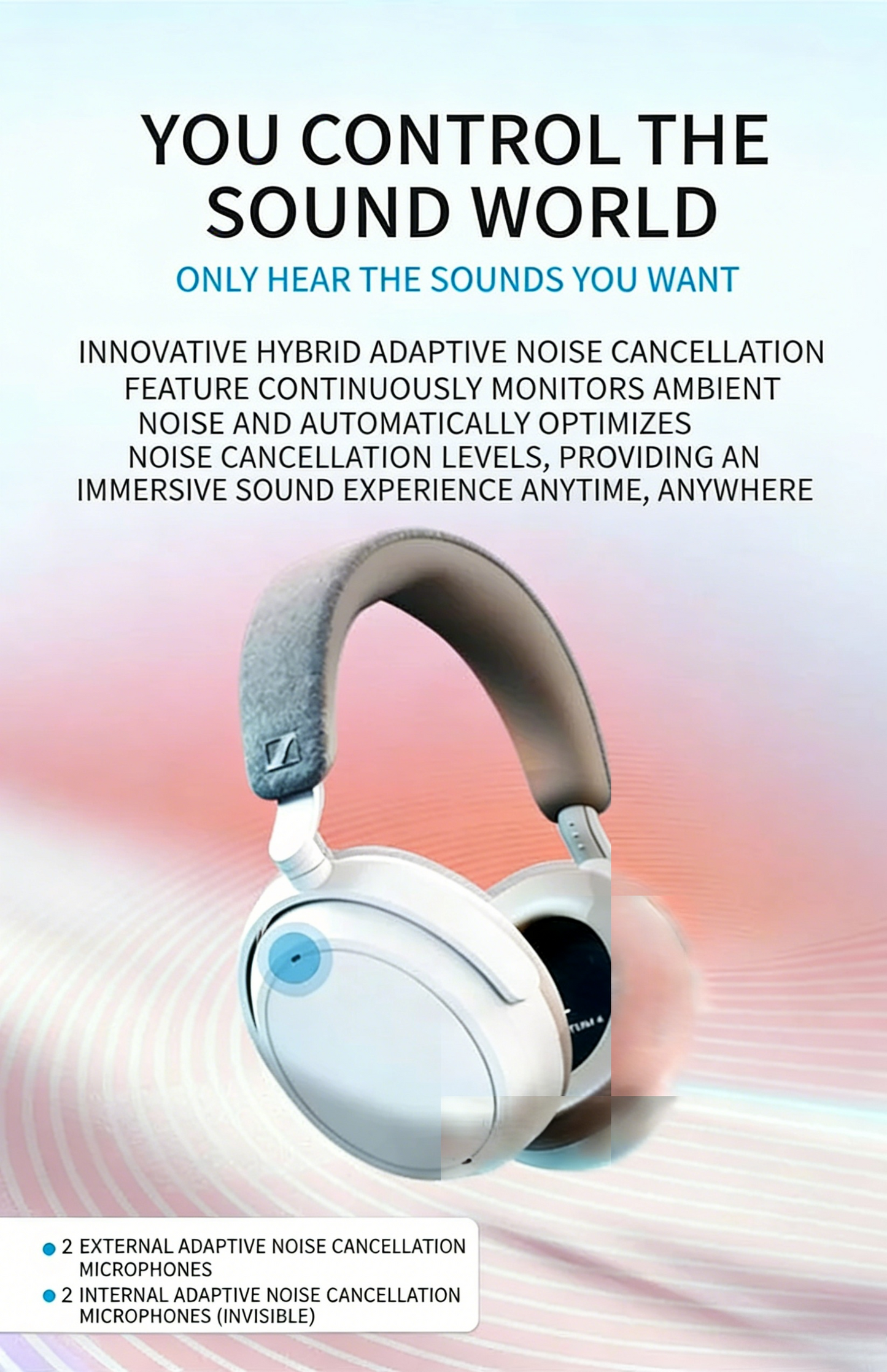 MOMENTUM4 Big Mantou 4th Generation Head-Worn Noise-Cancelling Bluetooth HIFI Earphones