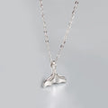La Monada Women's Necklace 925 Silver Chains Woman On Neck Dolphin Fish Tail Pendant Fine Jewelry For Women Necklace Silver Girl