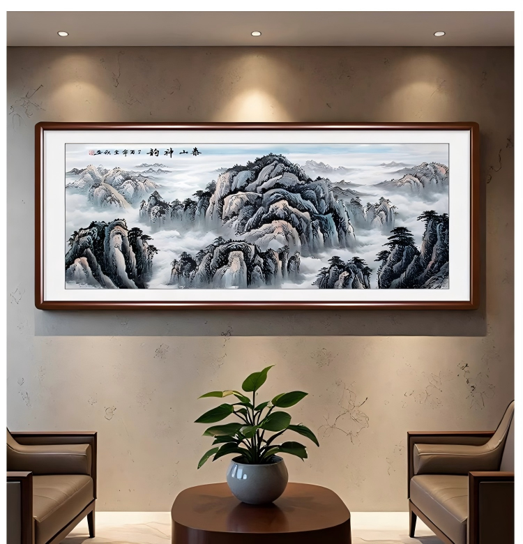 Chinese style living room background decoration painting