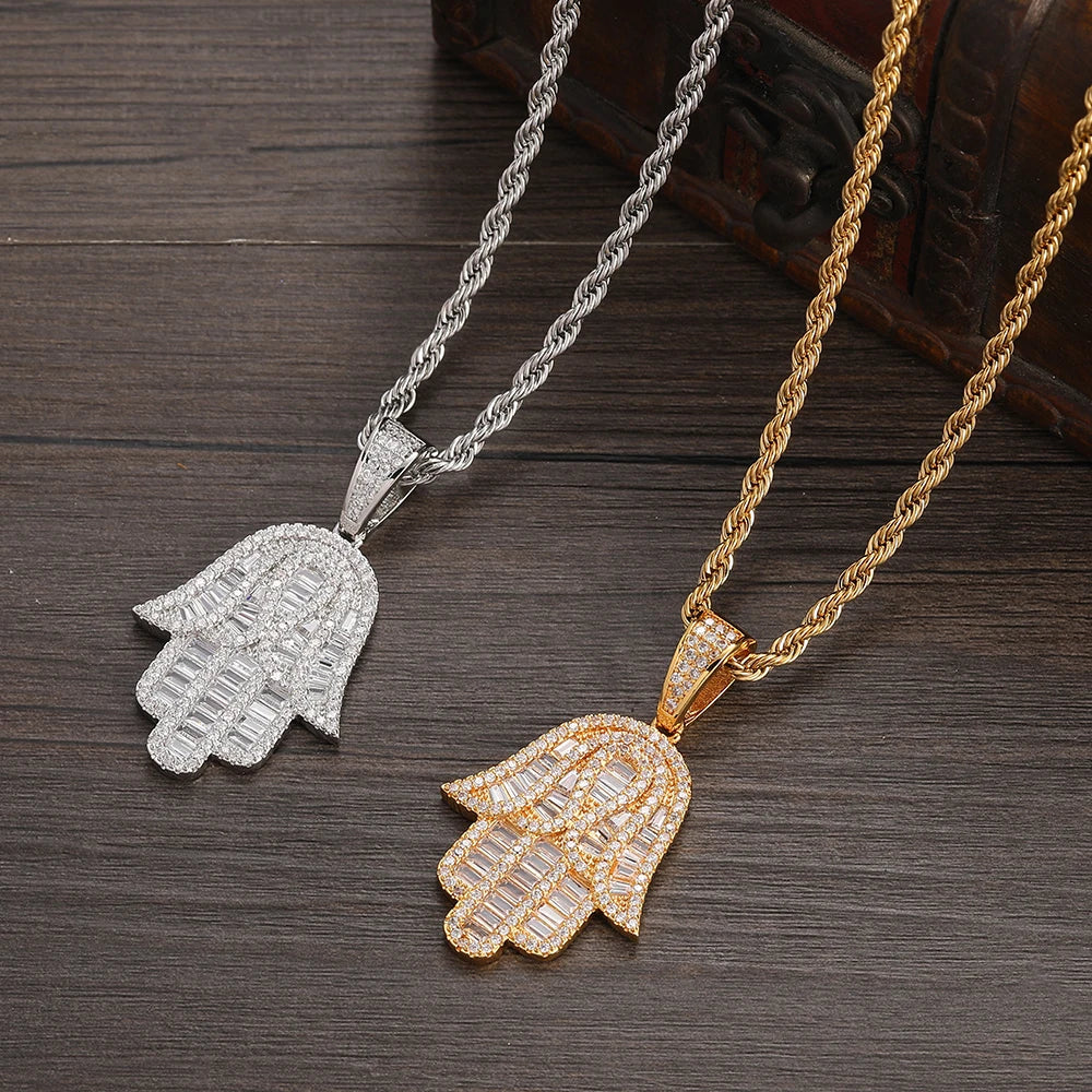 Iced Out Men's Pendants Women Necklace Hip Hop Jewelry Party Gift CN417