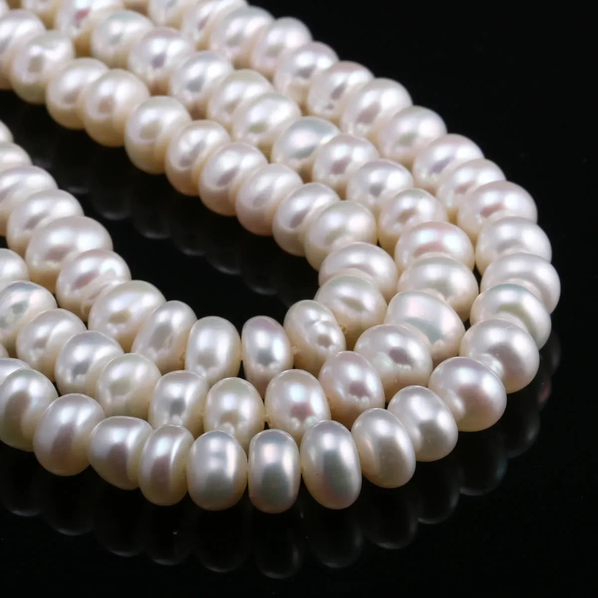 Natural Freshwater Pearls Beads High Quality 36 cm Punch Loose Beads for Jewelry Making DIY Women Necklace Bracelet 7-8 mm