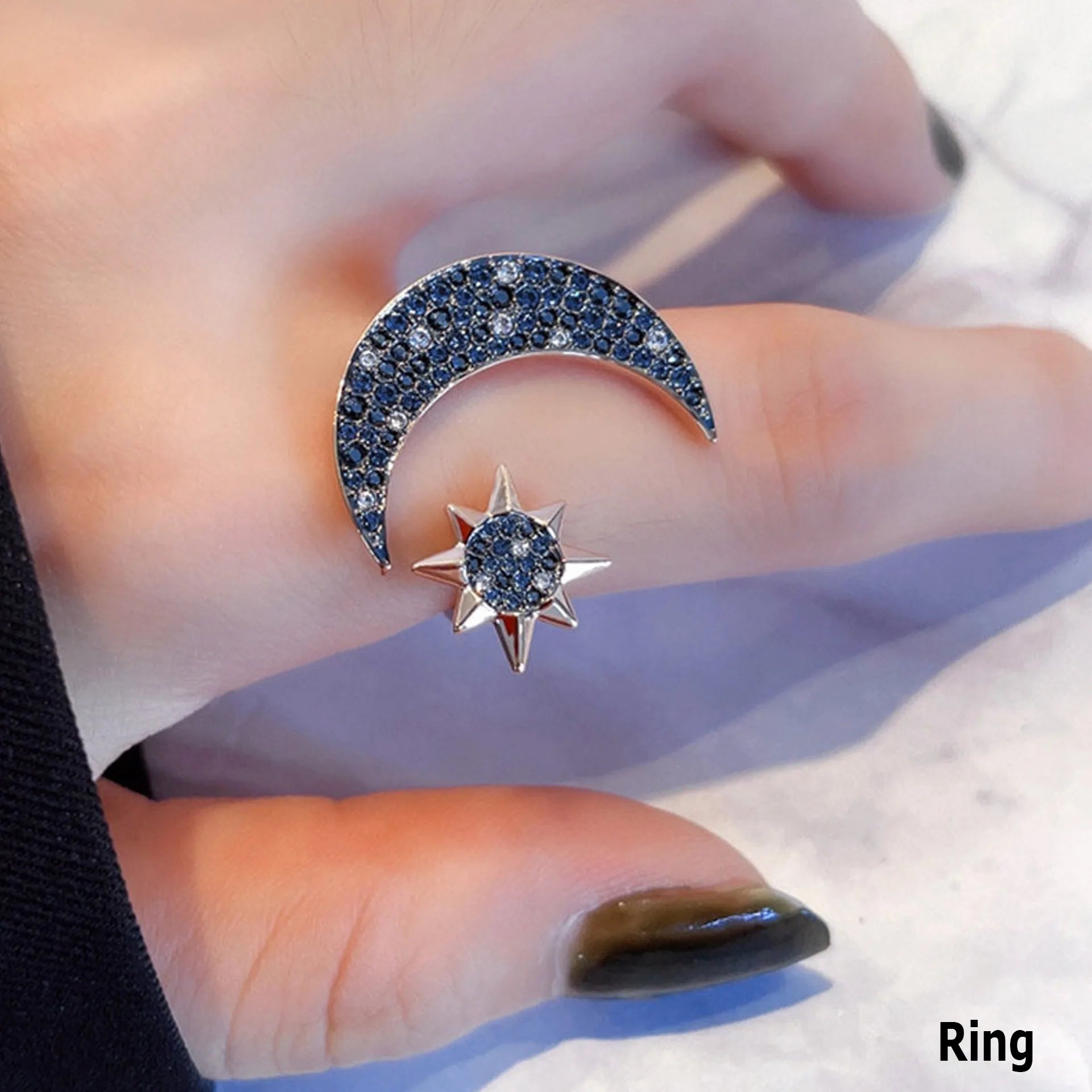 2025 Original Moon Series High-end Jewelry Set Boutique Stainless Steel for Women Necklace Earrings Bracelet Ring Romantic Gifts