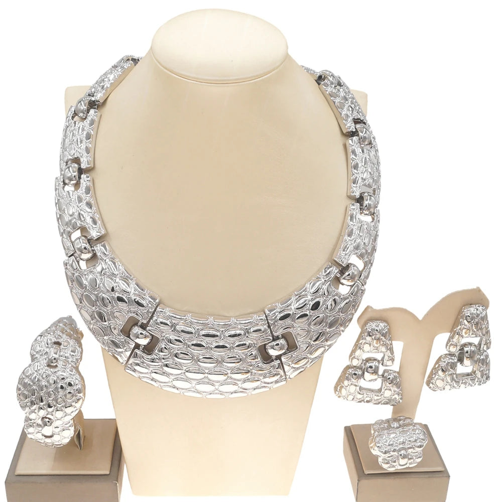 Women Necklace Sets Fashion Dubai Jewelry Sets For Women Necklace Wedding Party Jewelry Accessories