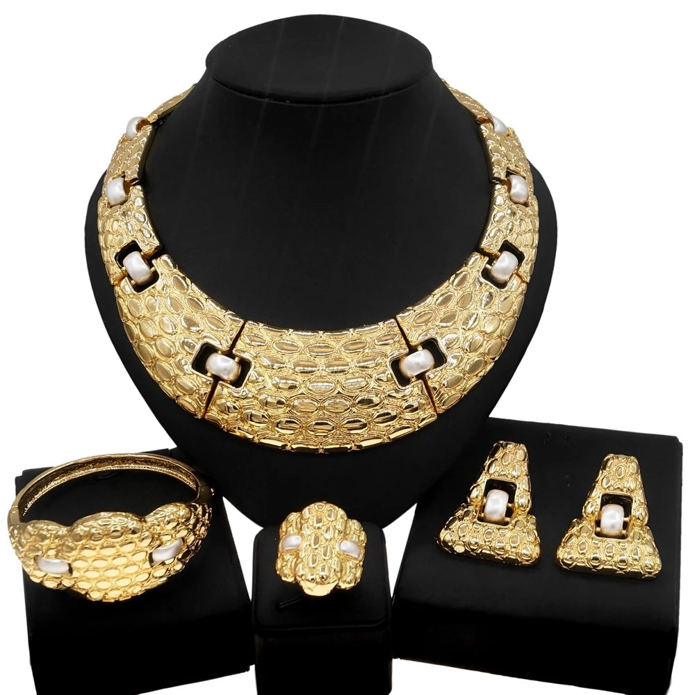 Women Necklace Sets Fashion Dubai Jewelry Sets For Women Necklace Wedding Party Jewelry Accessories