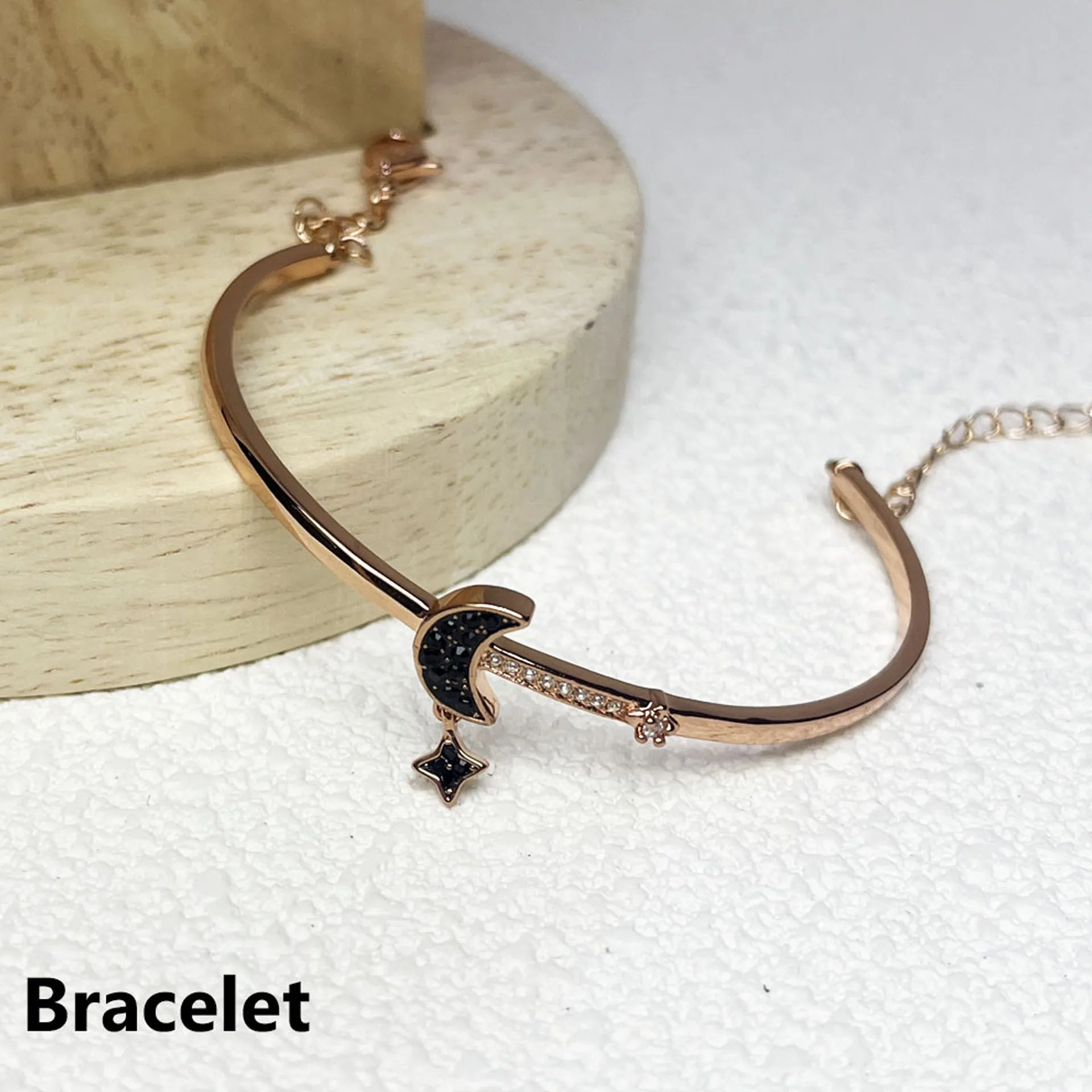 2025 Original Moon Series High-end Jewelry Set Boutique Stainless Steel for Women Necklace Earrings Bracelet Ring Romantic Gifts