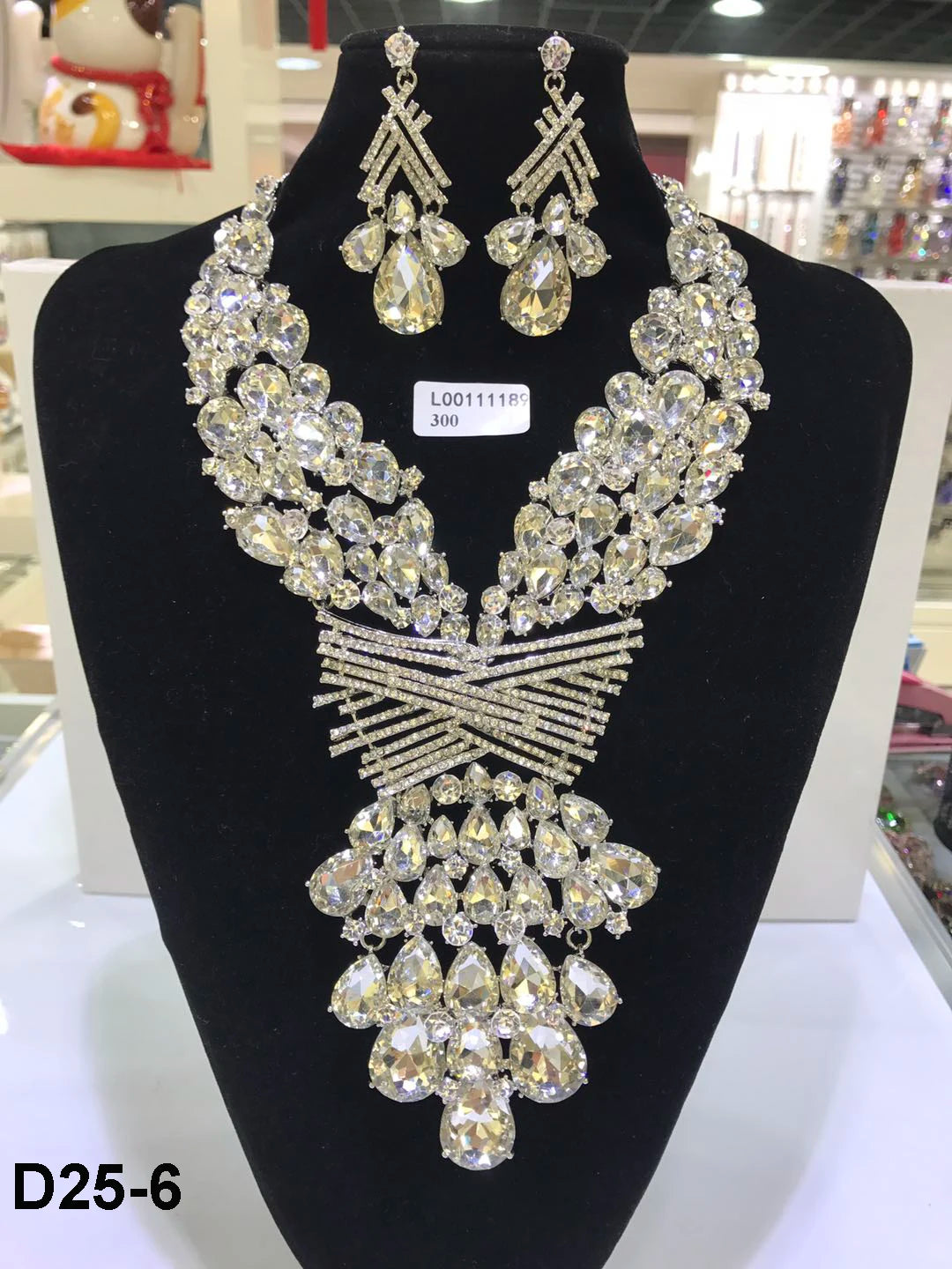 Jewelry Sets Multicolor Bridal Wedding Big Crystal Dubai Gold Color Jewelry Sets For Women Necklace Earrings