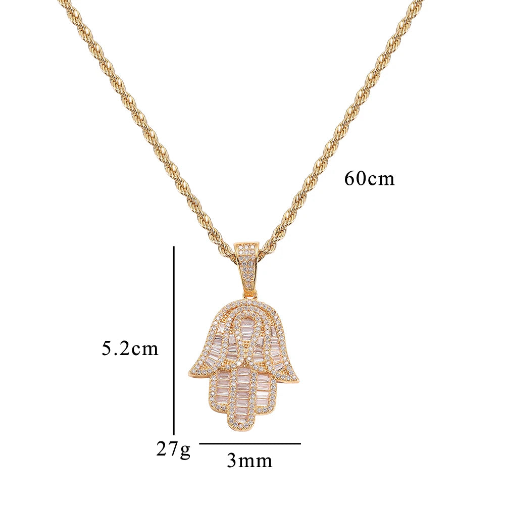 Iced Out Men's Pendants Women Necklace Hip Hop Jewelry Party Gift CN417