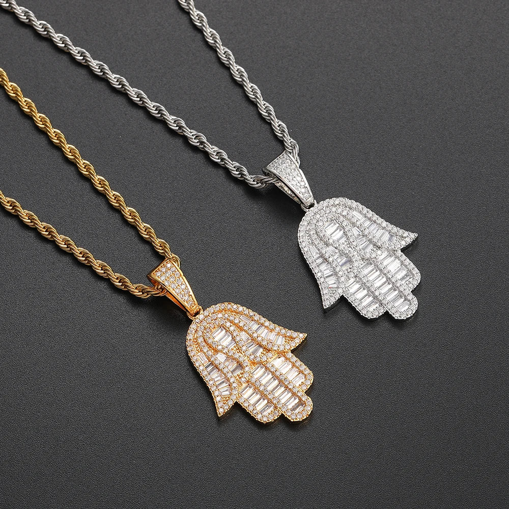 Iced Out Men's Pendants Women Necklace Hip Hop Jewelry Party Gift CN417