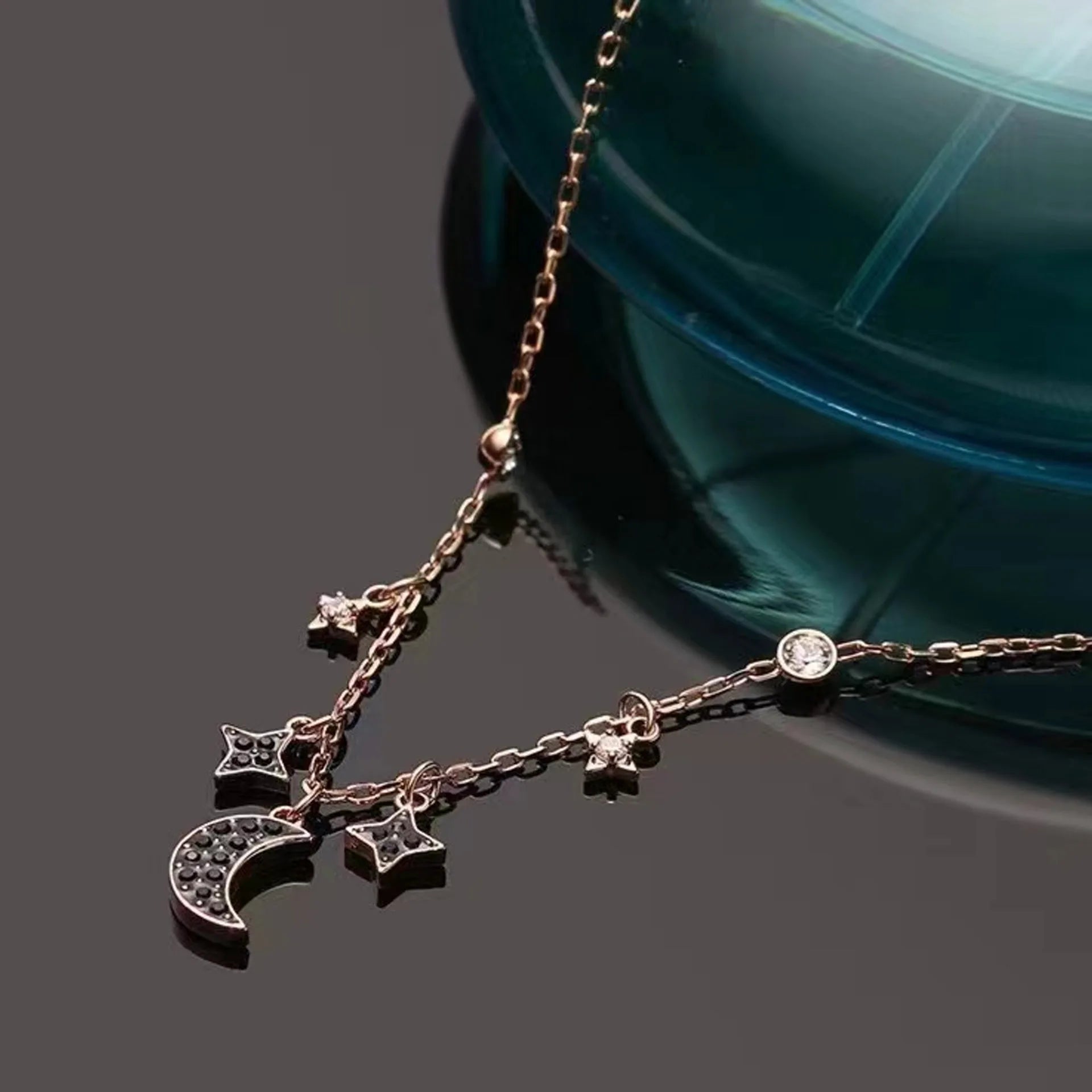 2025 Original Moon Series High-end Jewelry Set Boutique Stainless Steel for Women Necklace Earrings Bracelet Ring Romantic Gifts