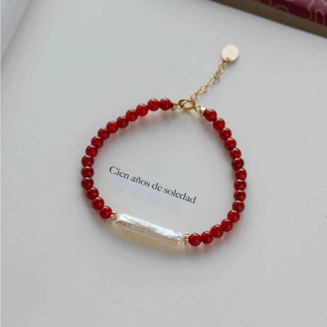 New Arrival Natural Freshwater Pearl & Red Agate 14K Gold Filled Female Jewelry Sets For Women Necklace Bracelet Birthday Gifts