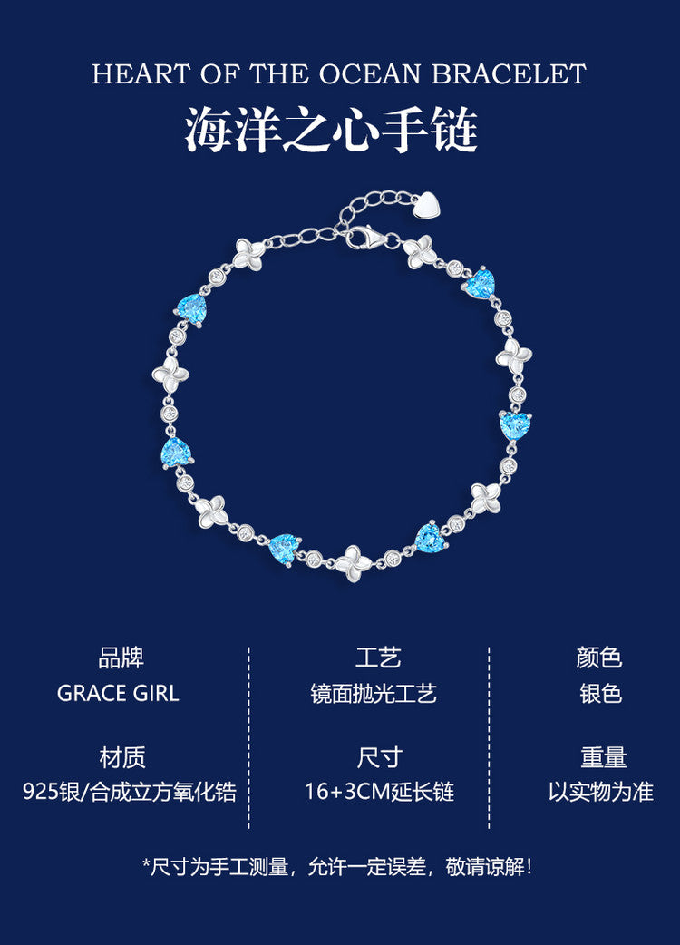Diamond necklace bracelet