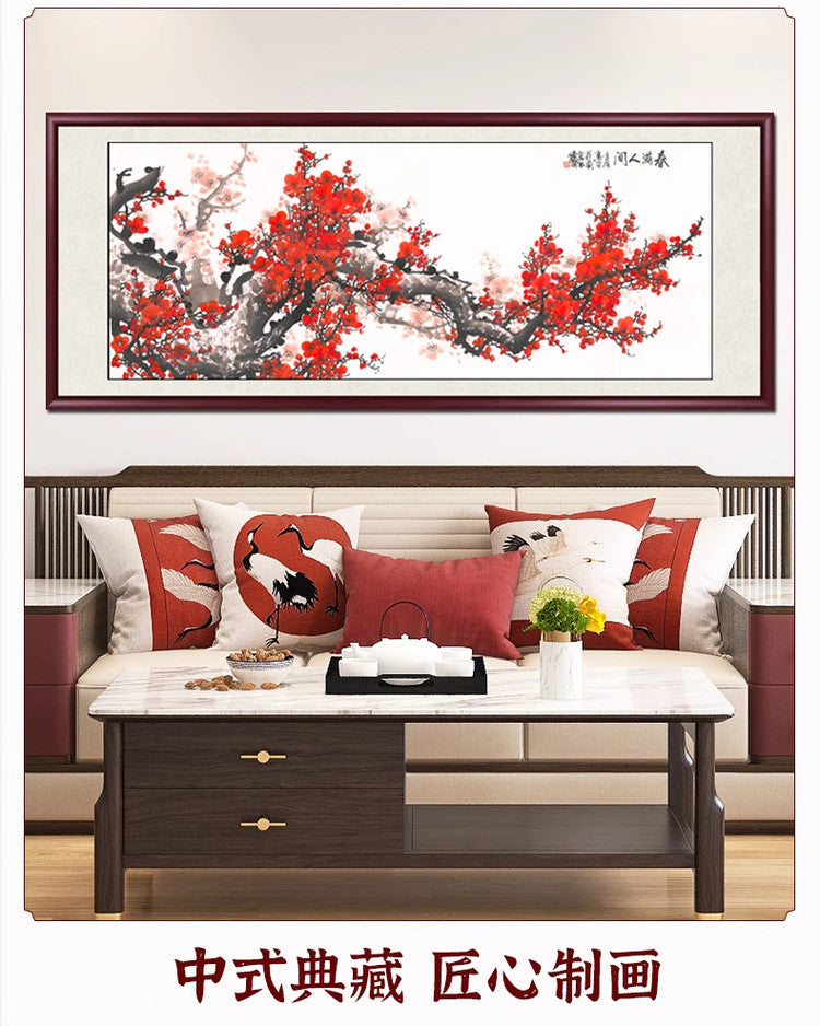 Chinese style living room background decoration painting