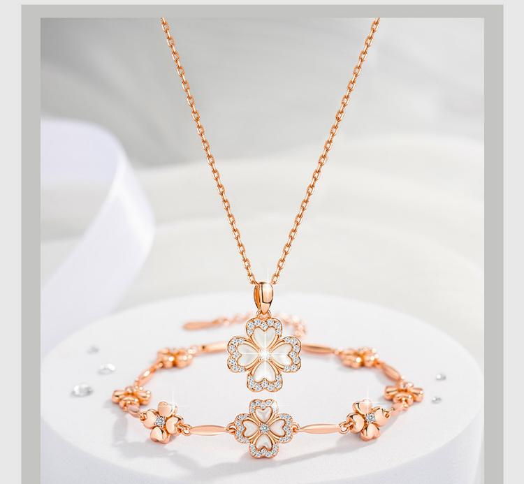 Diamond necklace bracelet